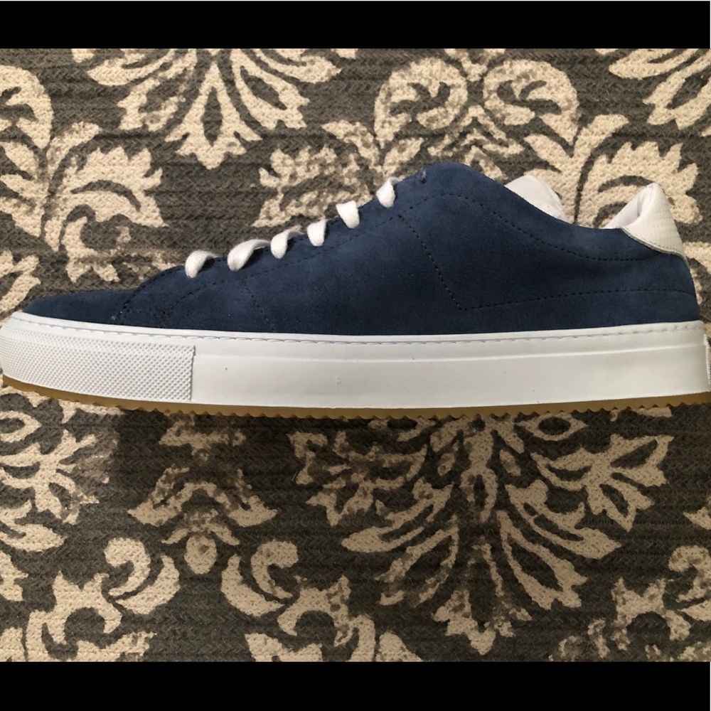 Blue Suede Sneakers